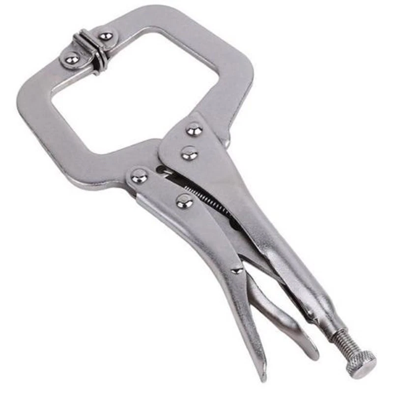 Locking C-Clamp Pliers 6.7 Inch Vice Grip Easy Quick Release Micro-Adjustment - Image 4 of 4