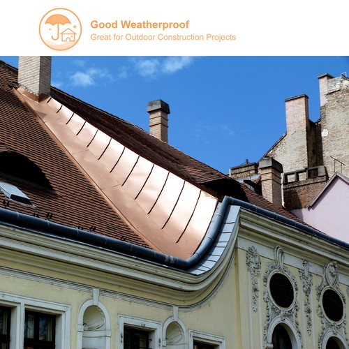 Copper Sheet Roll 2000x150x0.03mm, 99.9% Pure Copper Strip Copper Flashing - Picture 5 of 6