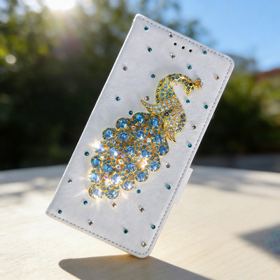 For Honor Magic 6/7/X9C/ X7C 4G Bling Sparkly Magnetic Leather Wallet Cover Case