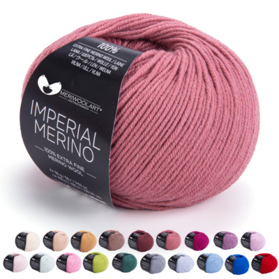 MeriWoolArt  Extrafeine Merinowolle garn zum Stricken oder Häkeln (50g, 100m)