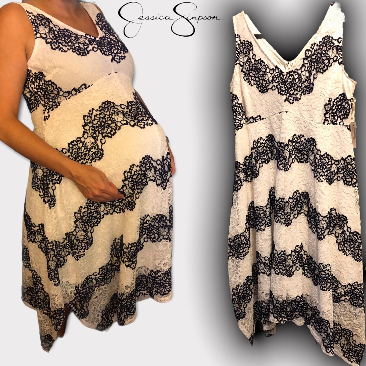 chinese dress ladies Jessica Simpson Wrap Maternity Dress White Floral at Amazon Women's Clothing  store