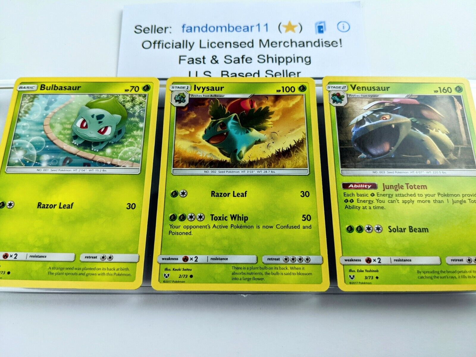 Auction Prices Realized Tcg Cards 2017 Pokemon Sun & Moon Shining Legends  Bulbasaur