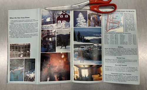 MOUNT SNOW 1978-79 Folleto de esquí Mapa de senderos Esquí Recuerdo Viaje - Imagen 6 de 9
