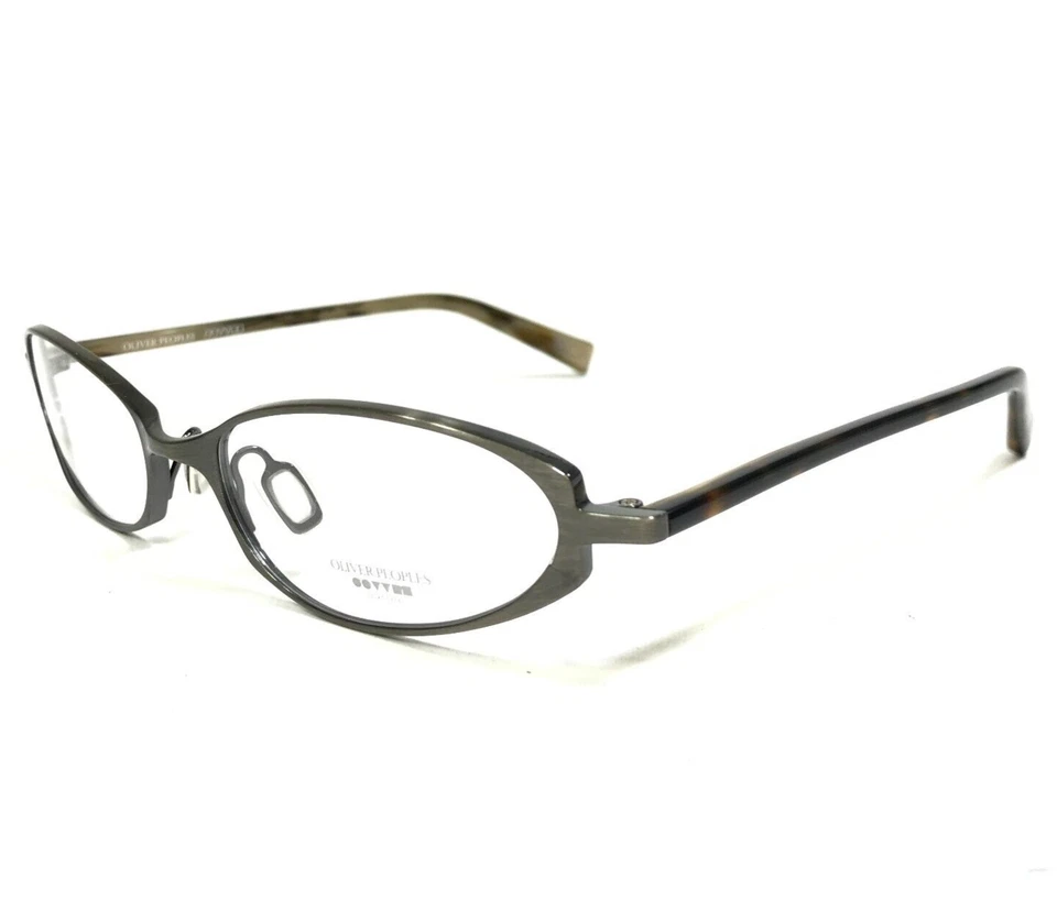 Oliver Peoples Eyeglasses Frames Sissy P Pewter Brown Gray Cat Eye 50-17-135 - Image 4 of 4