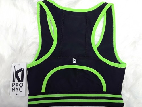 Ki Pro NYC Sport-BH Stil 9106 Ki limettenschwarz Größe SMALL * Neu mit Etikett Einzelhandel 48 $ - Bild 2 von 9