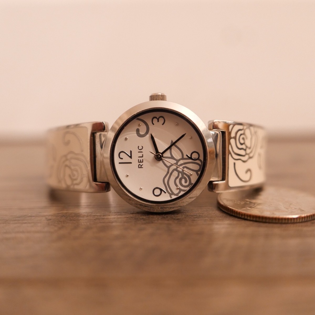 Vintage Relic Women\'s Quartz Watch Works Used Leather Band Ladies Vintage Leather Watch - Etsy main image 3