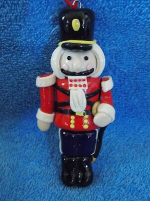 Cookie Dough Look Nutcracker Solider Christmas Ornament