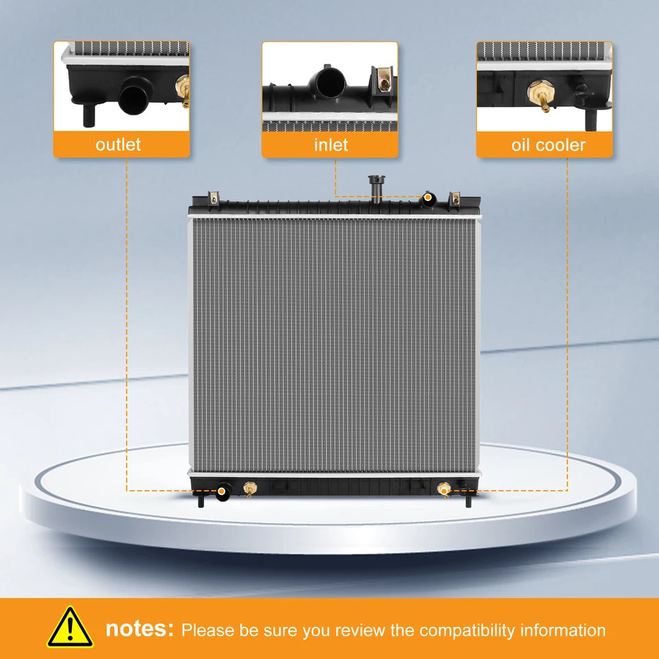 Aluminum Radiator For 2004-14 Nissan Titan Armada INFINITI QX56 5.6L V8 CU2691 Foto 2 de 4