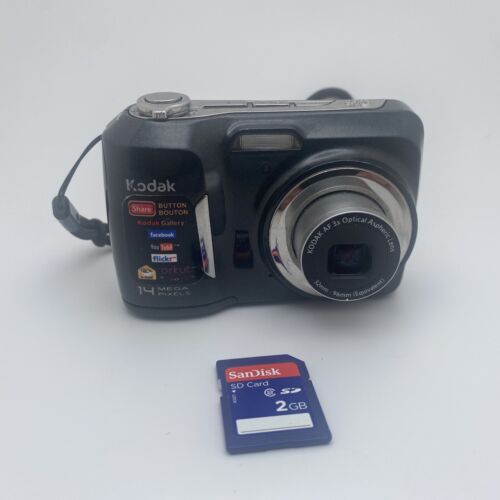 Kodak EasyShare C183 14.0 MP 3X Optical Digital Camera + 2GB SD Card - Tested - Picture 1 of 16