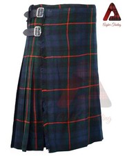 Gunn Tartan Kilt Men's 8 Yard Kilt Scottish Highland Casual Kilt