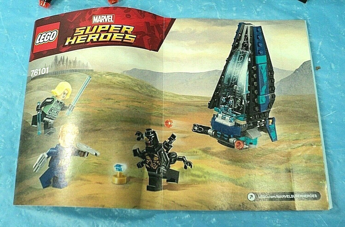 Lego 76101 Marvel Super Heroes Outrider Dropship Attack Complete