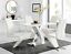 thumbnail 71 - ATLANTA 4 White High Gloss Chrome Dining Table and 4 Faux Leather Dining Chairs