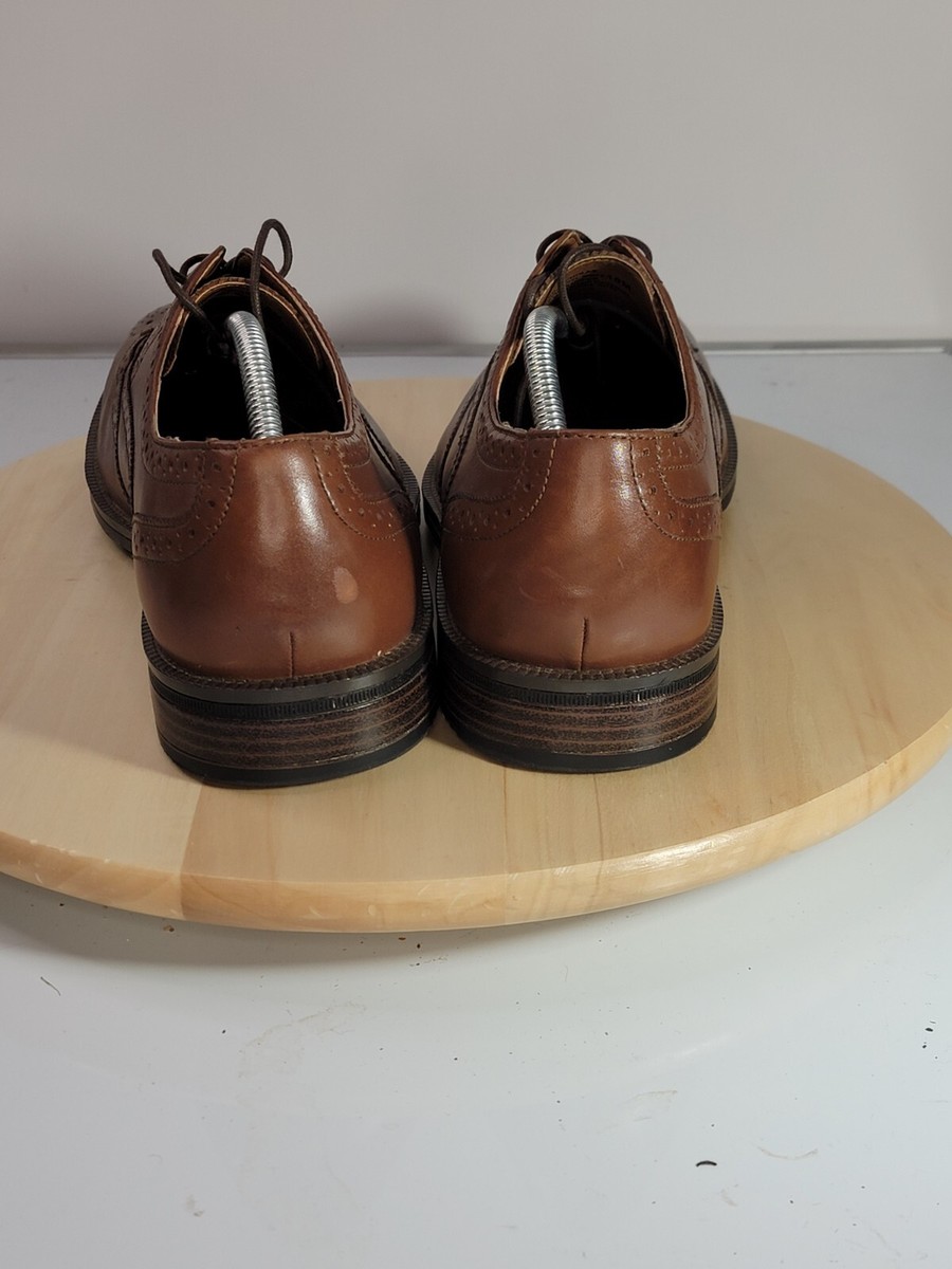 G.H. Bass & Co. Brown Oxford Dress Leather Shoes Men Size  display picture 2