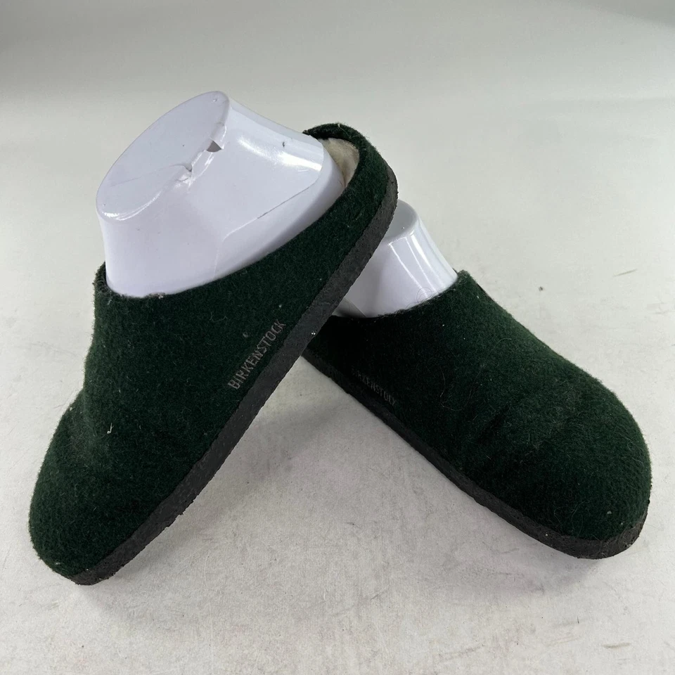 Женские шерстяные туфли-слипоны Birkenstock Zermatt размер 37 зеленые войлочные тапочки сабо - Изображение 3 из 4