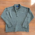 Pendleton 1/4 Quarter Zip Sweater Pullover Mens XL Shetland Virgin Wool Grey
