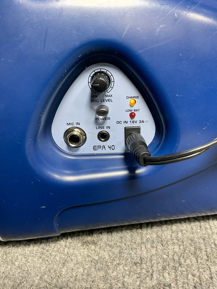 Behringer EPA40 PA System 🎤 40W w/ Mic – Blue – 18V DC In - Image 3 of 4