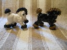 Horse Figurine Spagetti Horse Set of 2 Black & White  — photo 2