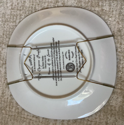 NATIVE AMERICAN COLLECTOR PLATE DIANA STANLEY 8.25” THE CHEYENNE PROPHET - Picture 4 of 10