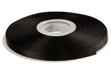 3/8 Inch Wide Double Face Satin Ribbon - 50 Yards 030-Black