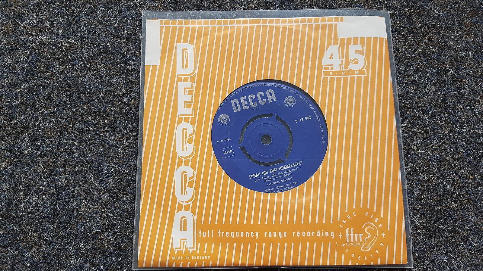 7"" Single Vinyl Caterina Valente - Schau ich zum Himmelszelt/ Ich weiss ja alles