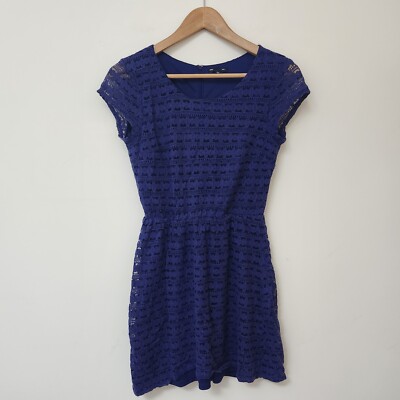 navy blue dress for baby girl Aqua Daisy Crochet Mini Dress – Au Darling