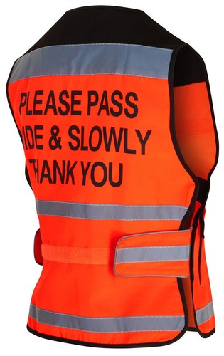 Equisafety Air Waistcoat Hi-Viz Please Pass Wide & Slow Yellow/Pink/Red S-XXL - 第 9/18 張圖片