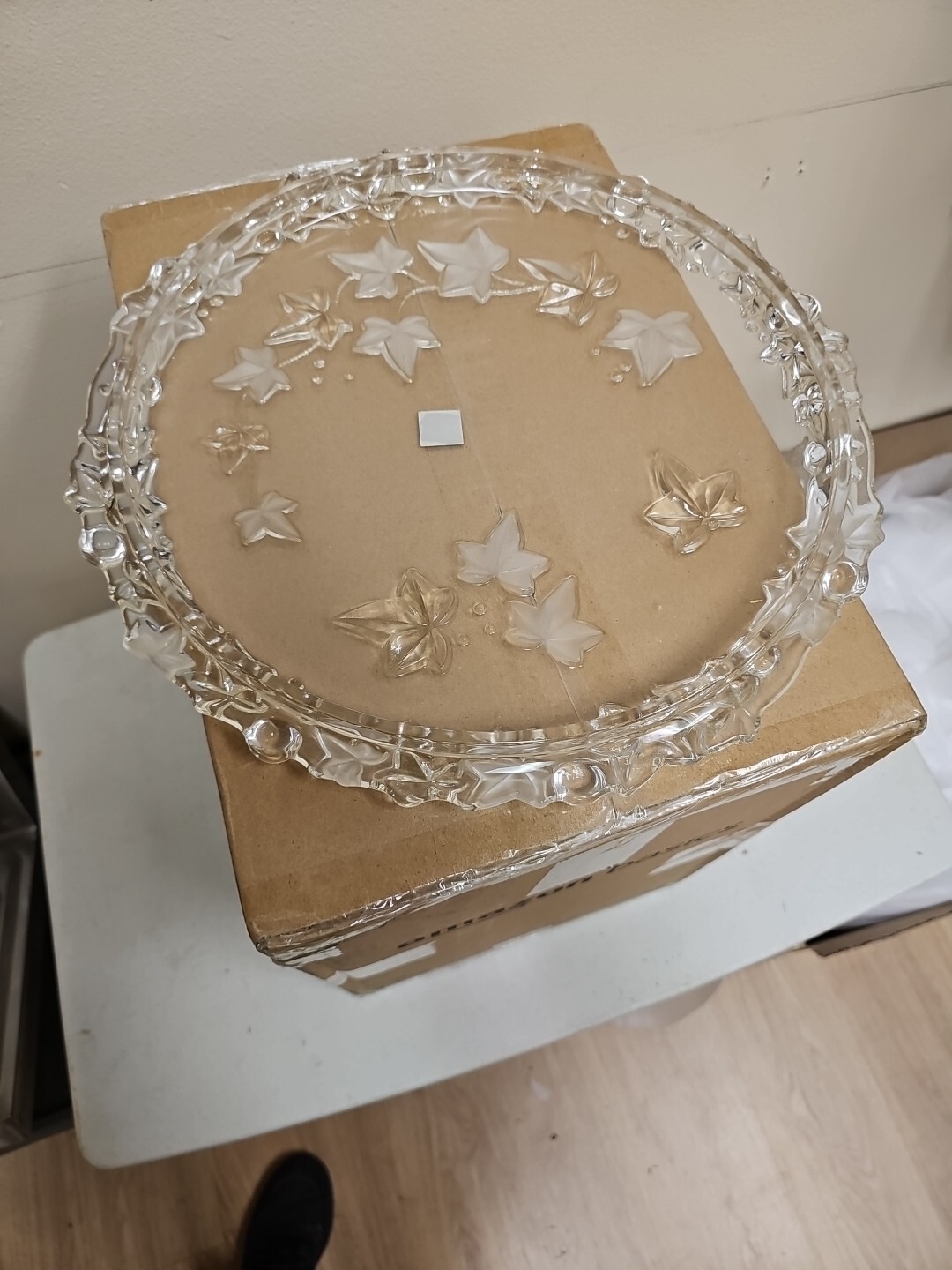 Carmen Mikasa Crystal Torte Plate Cake Stand 13.5
