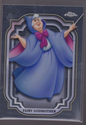 Tarjeta coleccionable Topps Disney cromada 2024 Fairy Godmother 18 TCG