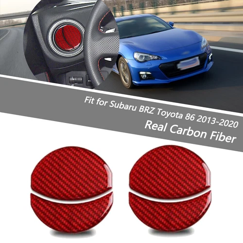 Red 4Pcs Air Vent Outlet Cover Carbon Fiber For Subaru BRZ Toyota 86 2013-2020 - Bild 1 von 5