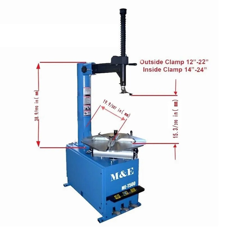 Motooltech ME-T500 2.0HP Tire Changer Machine Wheel Tire Changer Swing ...