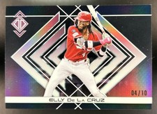 2025 Topps Transcendent Elly De La Cruz Icons Chrome Image Variations Black #/10