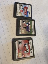 3- Nintendo DS Games MLB2K11, Nicktoons MLB,  Backyard Sports Rookie Rush