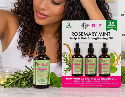 Mielle Rosemary Mint Scalp & Hair Strengthening Oil 3-Pack 6 fl oz Biotin