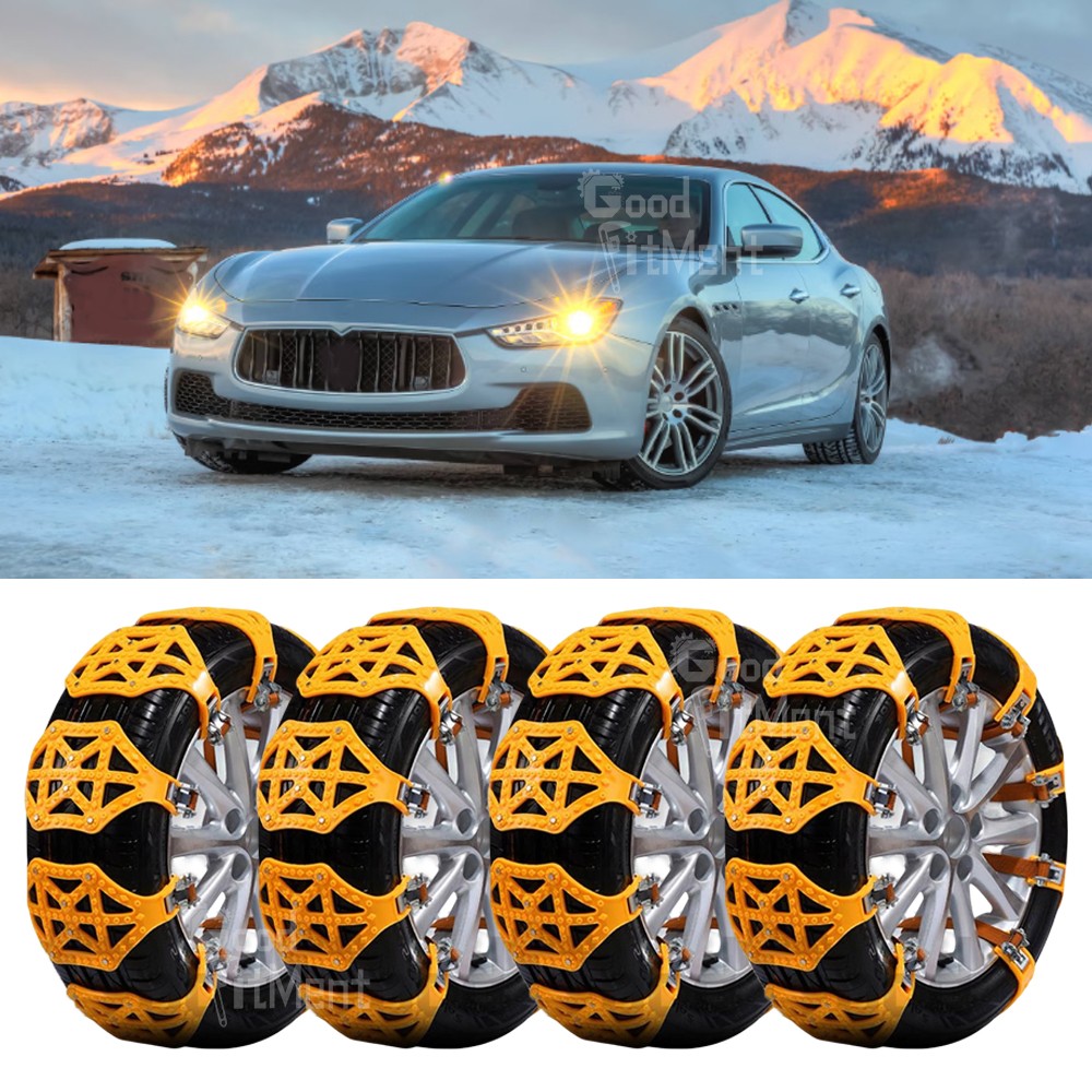 10Pcs Snow Chains Car Anti-Skid Chains Tire Chains For Maserati Ghibli Sedan US