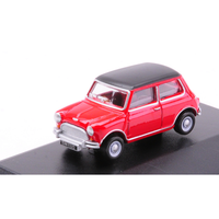 Austin Cooper Mini Tartan Red/Black 1:76 Oxford Auto Stradali -D- Neues Modell