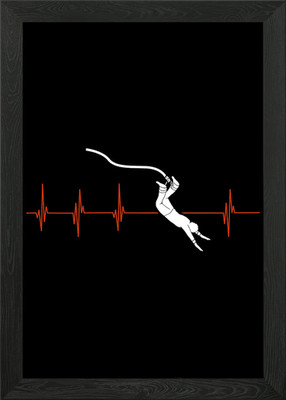 Bungee Jumping Geschenkidee gerahmtes Wandbild Poster Leinwanddruck Bild