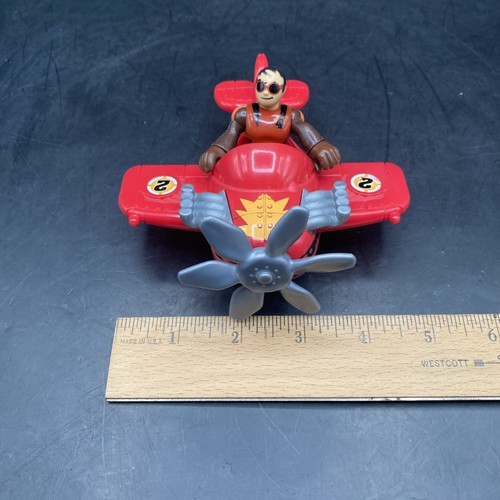 Imaginext Sky Racers #2 Red Plane Propeller WITH #4 Pilot FIGURE - Picture 14 of 15
