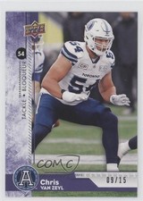 2018 Upper Deck CFL Purple 9/15 Chris Van Zeyl #190 o1h