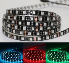 Black PCB 16.4ft/5M 60Leds/M 3528 or 5050 SMD 300LEDs LED Light Strip Waterproof
