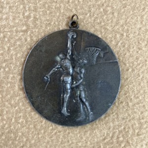 Metal Large Medal Medallion Basketball
