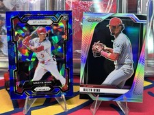 2024 Panini Prizm Blue Cracked Ice Masyn Winn W/2025 Prizm Silver Cardinals RC