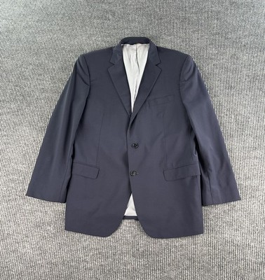 Brooks Brothers Suit Jacket 44 R Blue Wool Solid Explorer Madison Fit Luxury