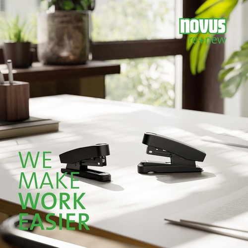 Novus B 10 FC re+New Sustainable Stapler (Stapling Capacity 20 Sheets, Flat Stap - Bild 6 von 6