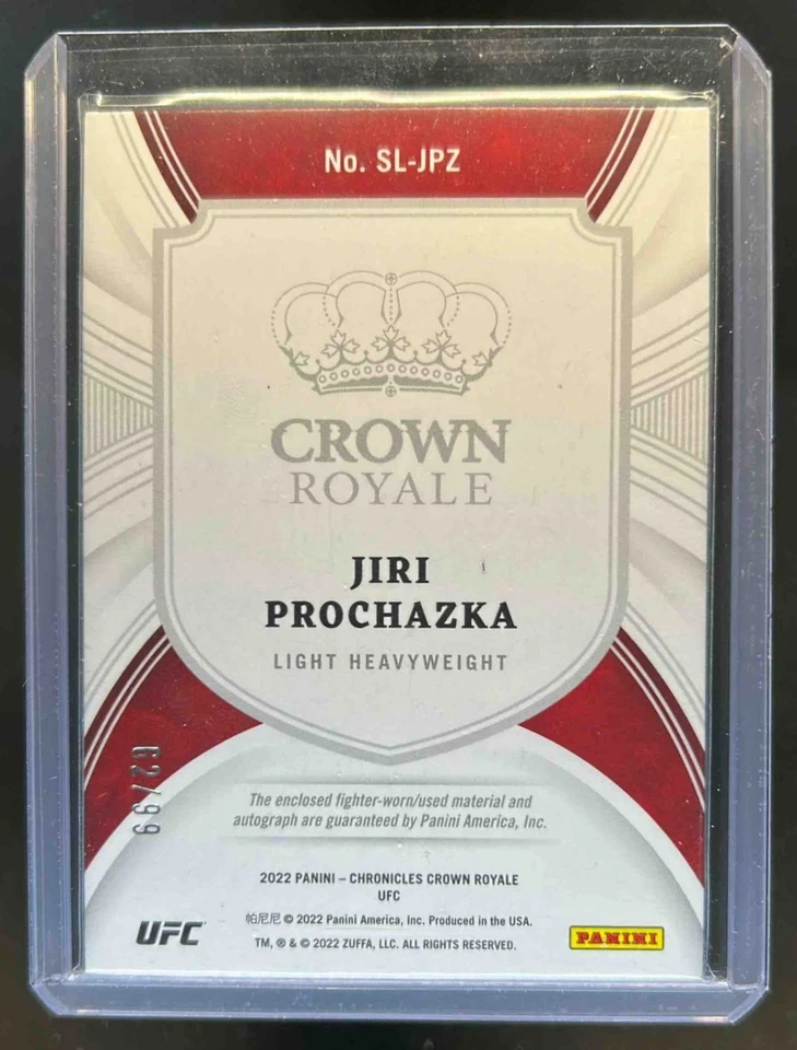 2022 Chronicles UFC Jiri Prochazka Silhouettes Jersey Auto #62/99 - Image 2 of 2