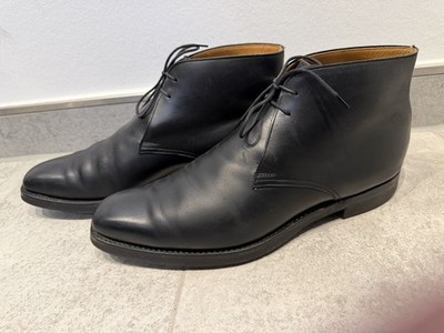 Crockett & Jones Tetbury Black Wax Chukka Boots Schuhe 10E 44,5 James Bond