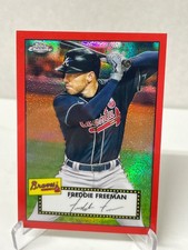 2021 Topps Chrome 1952 Redux Red Refractor 46/70 Freddie Freeman #TC52-42