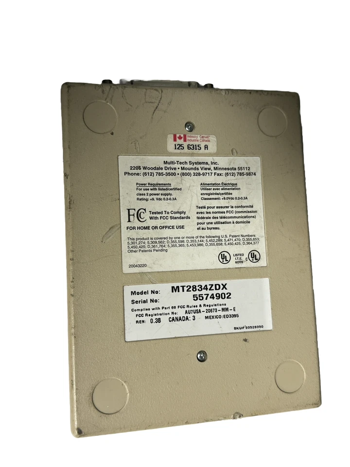 MultiTech MT2834ZDX Modem Multi - TESTED - Image 2 of 2