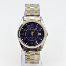 Willow Bay Mens Watch 36MM Blue Dial Date Two...