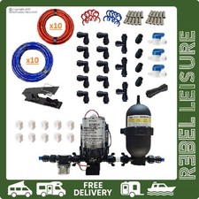 12v/30psi/7Ltr Shurflo Trail King Pump & John Guest 12mm Water System Kit BUNDLE