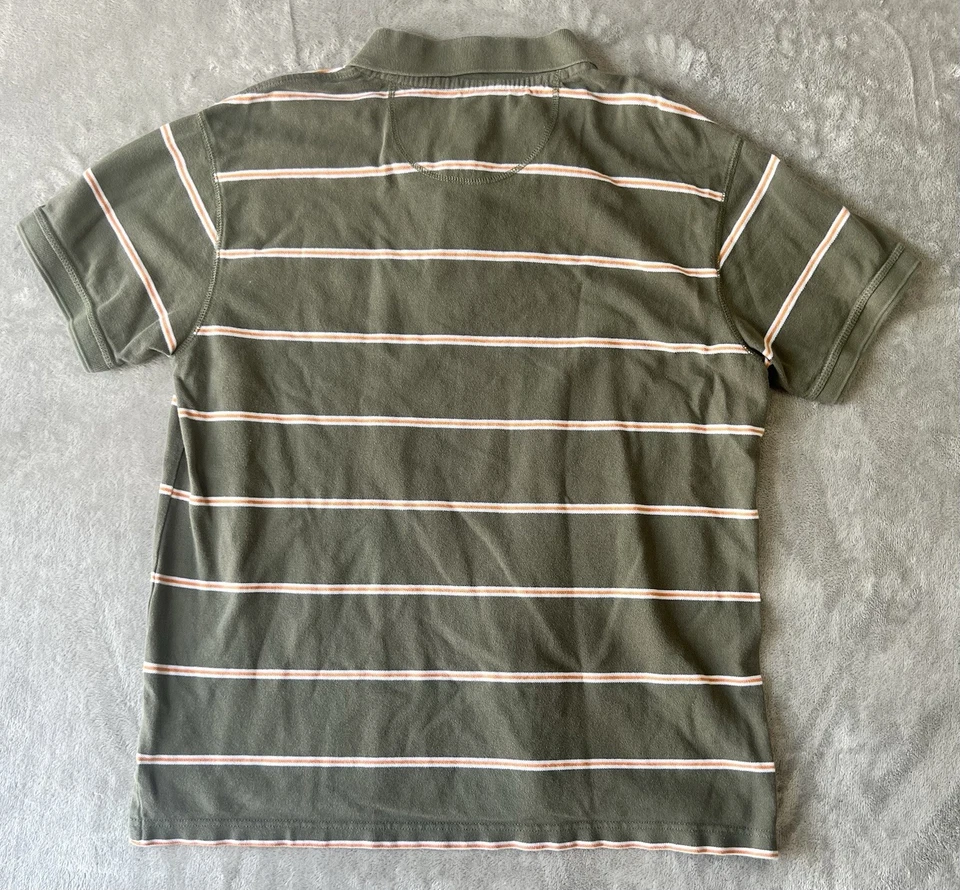 Camisa Polo Timberland Para Hombre 2XL XXL Rayas Verdes Manga Corta Foto 2 de 4